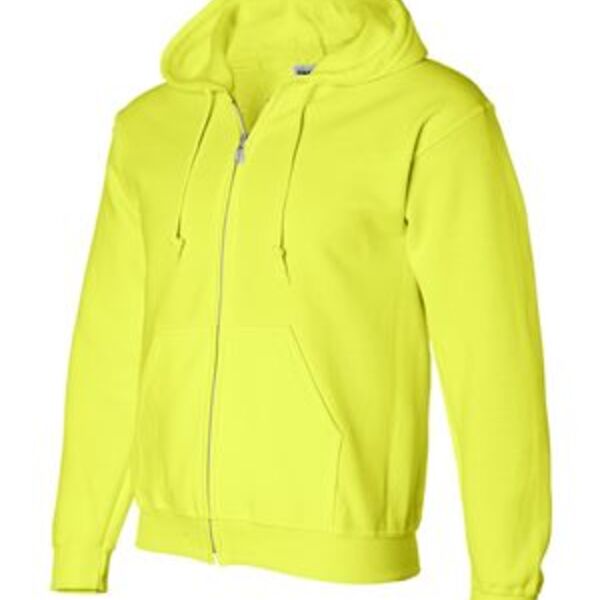 Hi-Vis Gildan DryBlend Hooded Full-Zip Sweatshirt Thumbnail