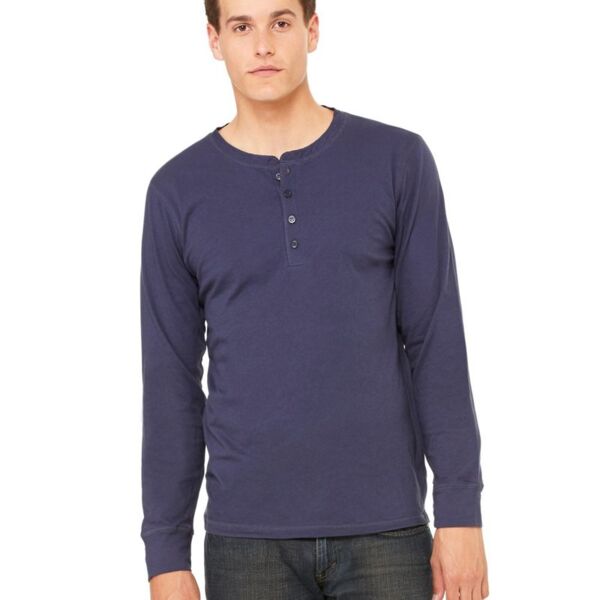 Long Sleeve Jersey Henley Thumbnail